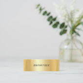 Aangepaste Faux Gold Professional Moderne Sjabloon Mini Visitekaartje (Staand voorkant)