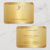 Aangepaste Faux Gold Professional Moderne Sjabloon Visitekaartje (Voorkant / Achterkant)