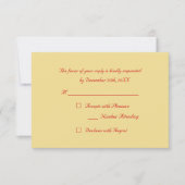 Aangepaste Faux Gold Red Elegant kerstparty RSVP (Voorkant)