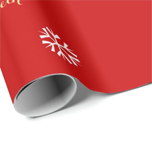 Aangepaste Faux Gold Script-kerstcadeautjes met ro Cadeaupapier (Rol Hoek)