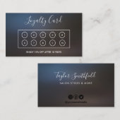 Aangepaste Faux Holographic Black Loyalty-Kaart Visitekaartje (Voorkant / Achterkant)