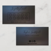 Aangepaste Faux Holographic Black Loyalty-Kaart Visitekaartje (Voorkant / Achterkant)