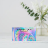 Aangepaste Faux Holographic Loyalty-Kaart Visitekaartje (Staand voorkant)