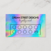 Aangepaste Faux Holographic Loyalty-Kaart Visitekaartje (Voorkant)