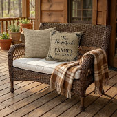 Aangepaste Faux Jute Stylish Trendy Welkom Buitenkussen