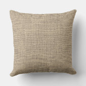 Aangepaste Faux Jute  Stylish Trendy Welkom Buitenkussen (Achterkant)