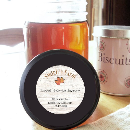 Aangepaste Faux Leaf Cutout Maple Ronde Sticker