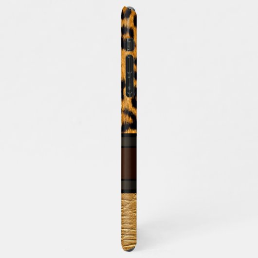 Aangepaste Faux Leopard Skin Pattern iPhone 12 Hoesje (Linkerkant)