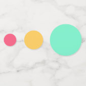 Aangepaste Faux Silver Metallic look Moderne Sjabl Confetti (Achterkanten)