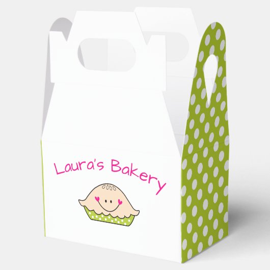 Aangepaste Favor Box Cute Pie Bedankdoosjes (Geopend)