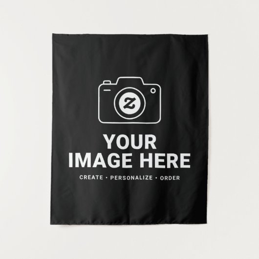 Aangepaste Favoriete Foto Ontwerp Wandkleed (Voorkant)