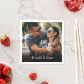 Aangepaste favoriete fotoscriptnaam servet (Insitu)