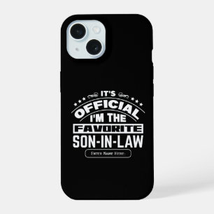 Aangepaste favoriete schoonzoon Officieel Grappige iPhone 15 Case