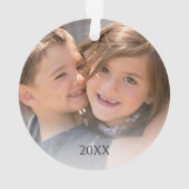 Aangepaste Favoriete tante Holiday Foto Ornament (achterkant)