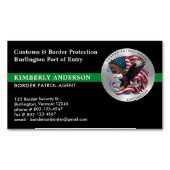 Aangepaste Federale Militaire Grenspatrouille Agen Magnetisch Visitekaartje (Voorkant)