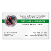Aangepaste Federale Politie Militaire Grenspatroui Magnetisch Visitekaartje (Voorkant)