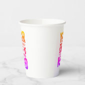 Aangepaste feest-papieren bekers | Wegwerp verjaar (Links)