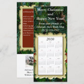 Aangepaste feestagenda Kaart, Kerstmis/Nieuw jaar (Voorkant / Achterkant)