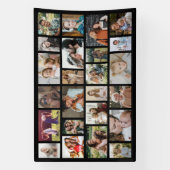 Aangepaste feestbanner met 24 foto's spandoek (Verticaal)