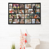 Aangepaste feestbanner met 24 foto's spandoek (Insitu)