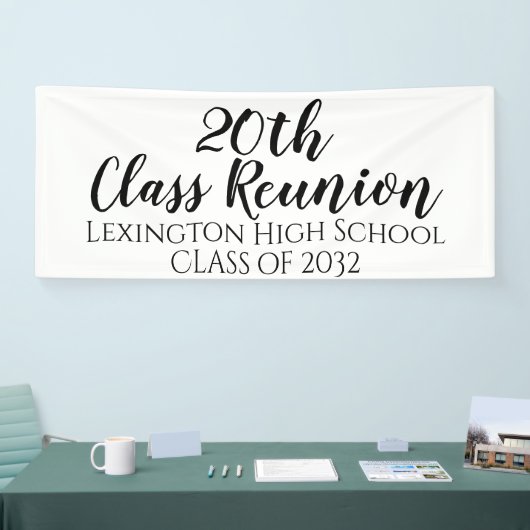 Aangepaste feestbanner voor schoolklasse Reunion Spandoek (Beurs)