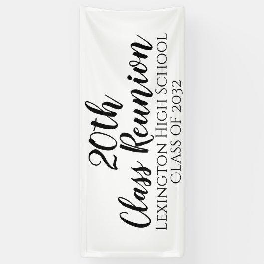 Aangepaste feestbanner voor schoolklasse Reunion Spandoek (Verticaal)