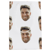 Aangepaste feestcadeautas met gezicht medium cadeauzakje (Voorkant)