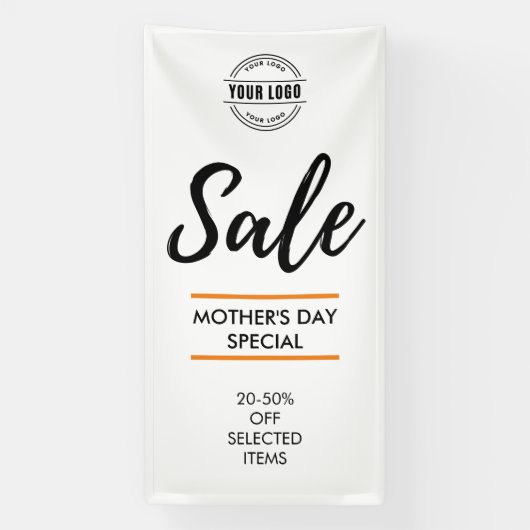 aangepaste feestdag Aanbieding Winkel Verkoopmanag Spandoek (Verticaal)