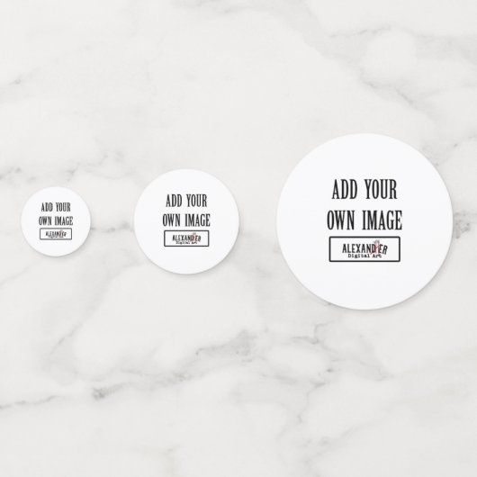 Aangepaste feestdag, douche, bruiloft, Afstuderen Confetti (Achterkanten)