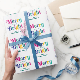 Aangepaste feestdag en feestelijke feestdagen cadeaupapier