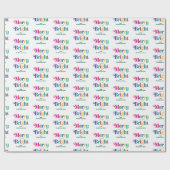 Aangepaste feestdag en feestelijke feestdagen cadeaupapier (Vlak)