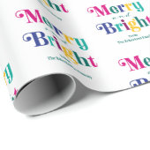 Aangepaste feestdag en feestelijke feestdagen cadeaupapier (Rol Hoek)