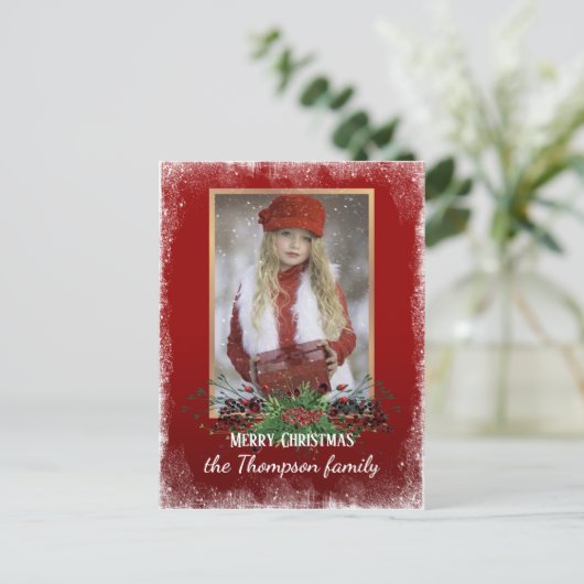 Aangepaste feestdag — Groet Briefkaart (Staand voorkant)