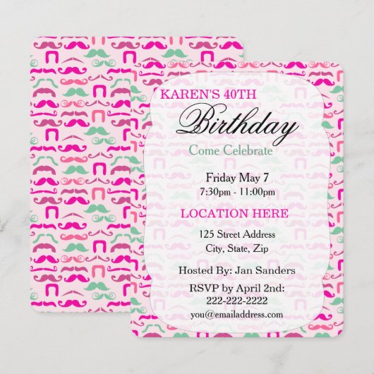 Aangepaste feestdag kaart (Voorkant / Achterkant)