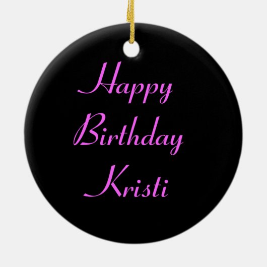  aangepaste feestdag keramisch ornament (Achterkant)