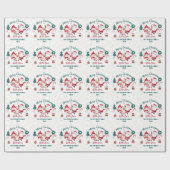 Aangepaste feestdag kerstmis cadeaupapier (Vlak)