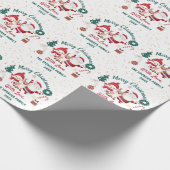 Aangepaste feestdag kerstmis cadeaupapier (Hoek)