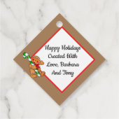 Aangepaste feestdag voor berichten bedankjes labels (Achterkant)