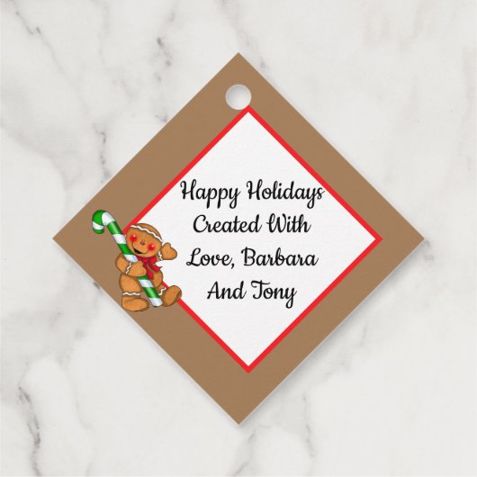 Aangepaste feestdag voor berichten bedankjes labels (Achterkant)