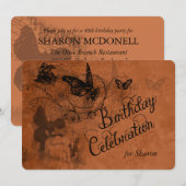 Aangepaste feestdag voor  feier kaart (Voorkant / Achterkant)