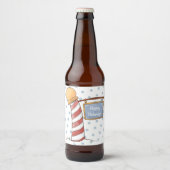 Aangepaste feestdag voor gebarsten handtekeningen bier etiket (Voorkant)