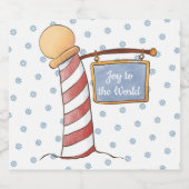 Aangepaste feestdag voor gebarsten handtekeningen likeurfles etiket (Enkel label)