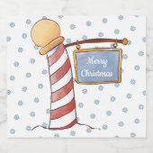 Aangepaste feestdag voor gebarsten handtekeningen sparkling wijnetiket (Enkel label)