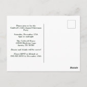 Aangepaste feestdag voor kerstmis met groene kerst briefkaart (Achterkant)