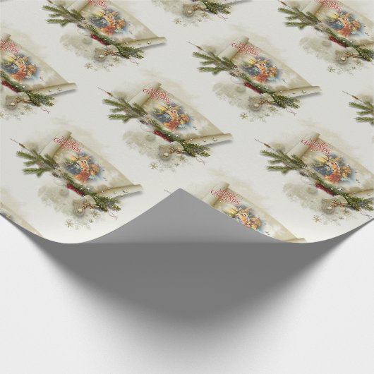 Aangepaste feestdag voor liefdevolle bundeling cadeaupapier (Hoek)