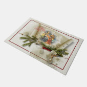 Aangepaste feestdag voor liefdevolle bundeling deurmat (Schuin)