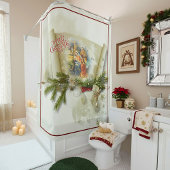 Aangepaste feestdag voor liefdevolle bundeling douchegordijn