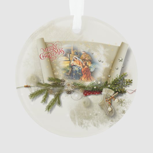 Aangepaste feestdag voor liefdevolle bundeling ornament (achterkant)