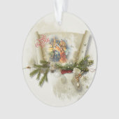 Aangepaste feestdag voor liefdevolle bundeling ornament (voorkant)