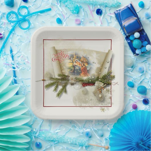 Aangepaste feestdag voor liefdevolle bundeling papieren bordje (Feest)